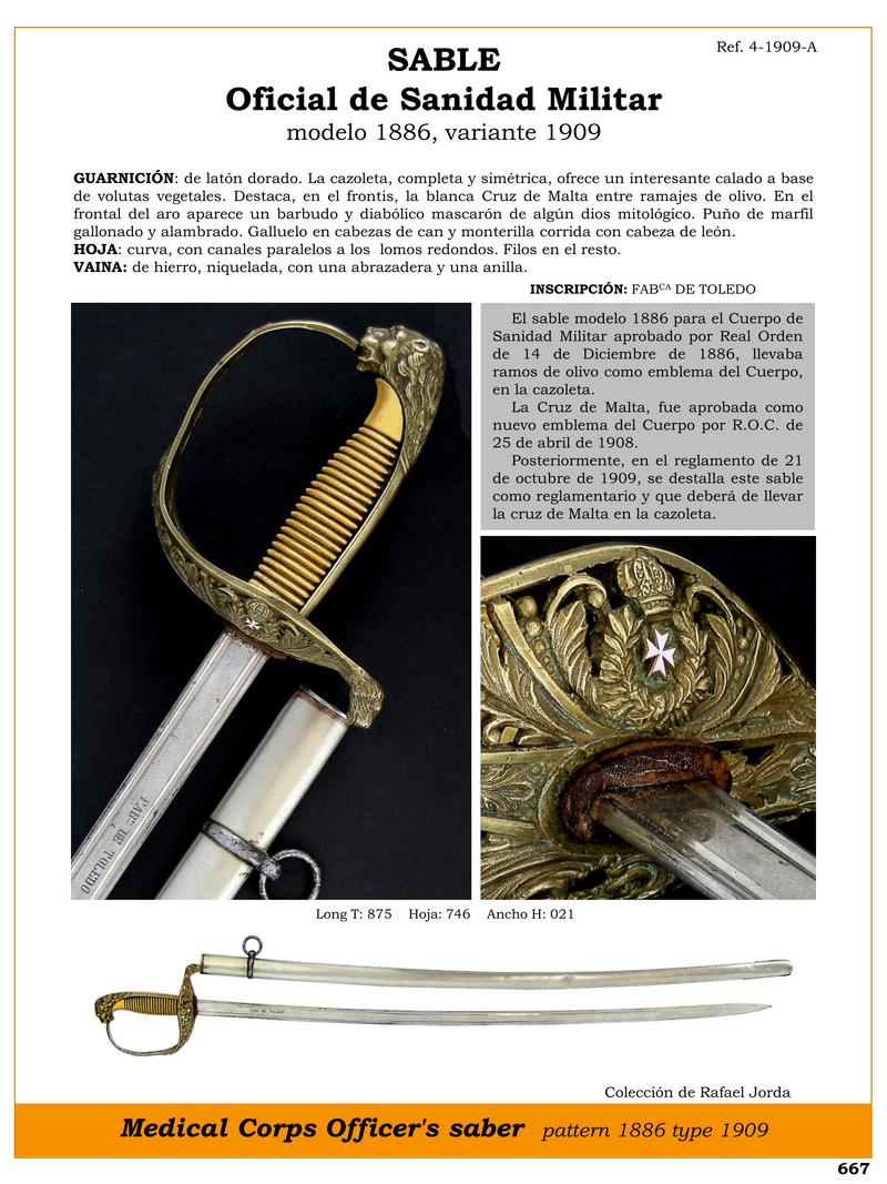 sable oficial de sanidad militar modelo 1886 variante 1909 jpg 1751108965 1751109289 - Sciabola Militare 1886: Storia, Design e Emblemi Unici