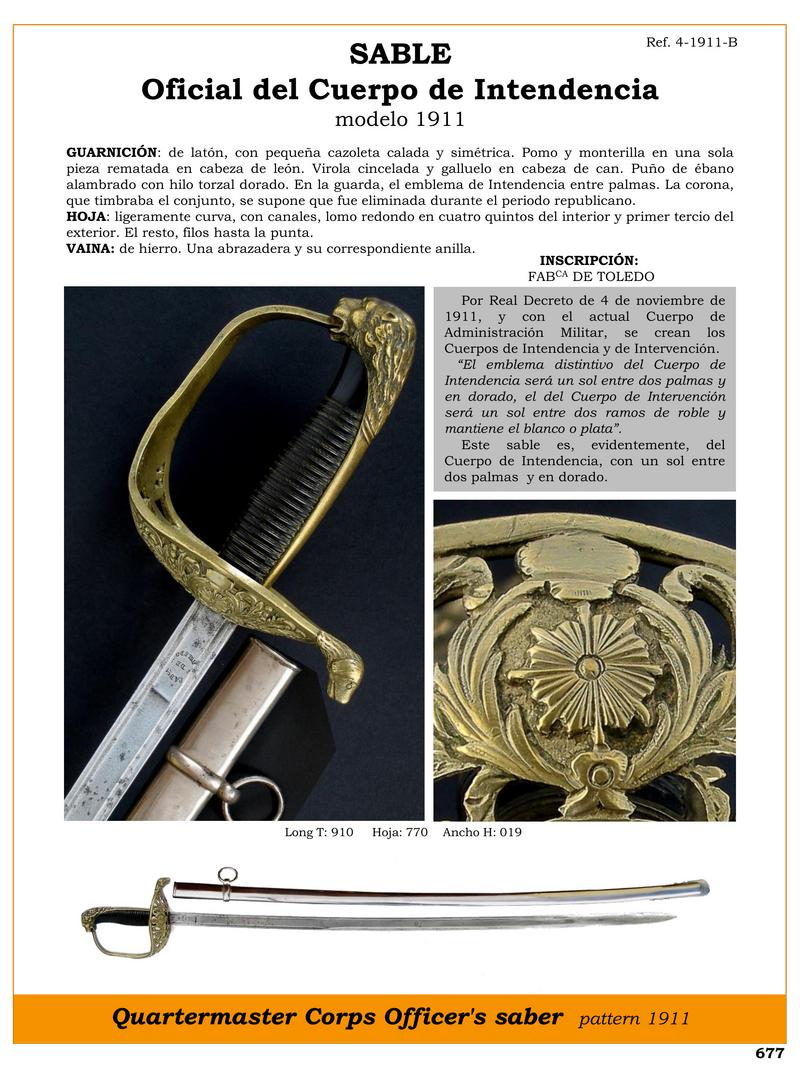 sable oficial del cuerpo de intendencia modelo 1911 jpg 1751303368 1751303693 - Sciabola Ufficiale di Intendenza 1911: Eleganza e Distinzione
