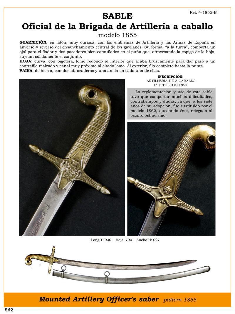 sable ref 4 1855 b oficial de la brigada de artillera a caballo modelo 1855 jpg 1748862571 1748862898 - Sciabola da artiglieria a cavallo 1855: eleganza e storia