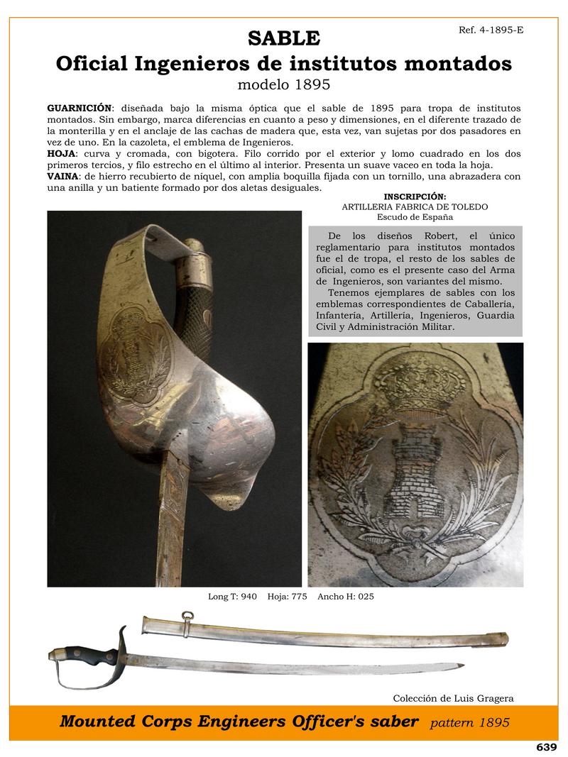 sable ref 4 1895 e oficial ingenieros de institutos montados modelo 1895 jpg 1750525764 1750526099 - Sciabola degli Ingegneri 1895: Design Unico e Eleganza