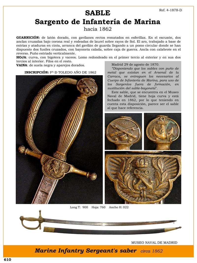 sargento de infantera de marina hacia 1862 jpg 1749920970 1749942866 - Spada dell'Infanteria di Marina: Curve e dettagli unici