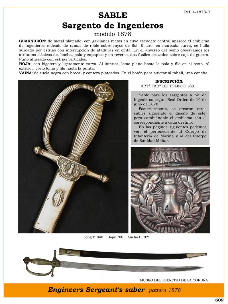 sargento de ingenieros modelo 1878 jpg 1749899367 1749899673 - Sable di Ingegneri 1878: Design Impeccabile e Funzionalità