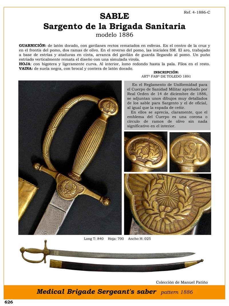 sargento de la brigada sanitaria modelo 1886 jpg 1750244968 1750245318 - Sciabola Sanitaria 1886: Eleganza e Qualità Militare