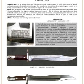 cuchillo bayoneta compaa de aerostacin modelo 1898 jpg 1753463366 1753467214 275x275 - Scopri il Fascino della Baionetta Militare Modello 1881