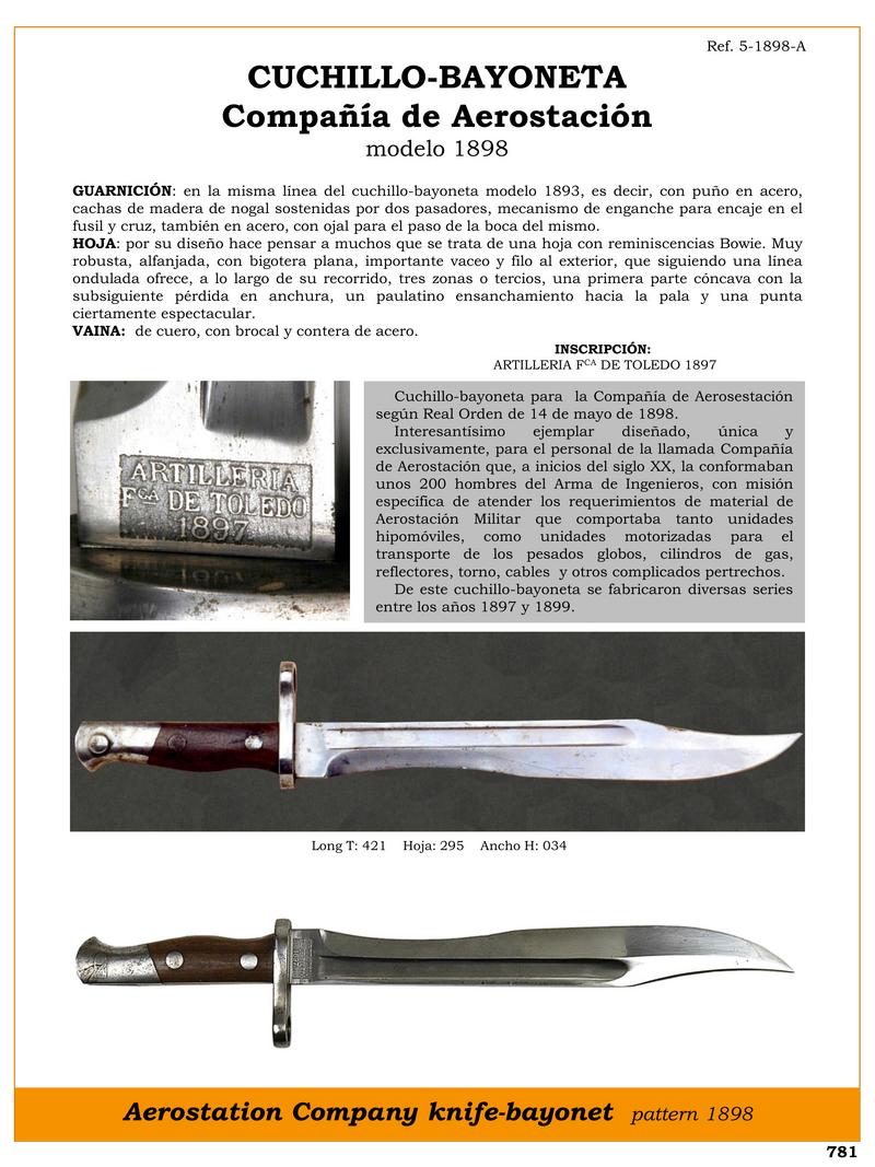 cuchillo bayoneta compaa de aerostacin modelo 1898 jpg 1753463366 1753467214 - Coltello-baionetta 1898: Design Unico per Aerostazione