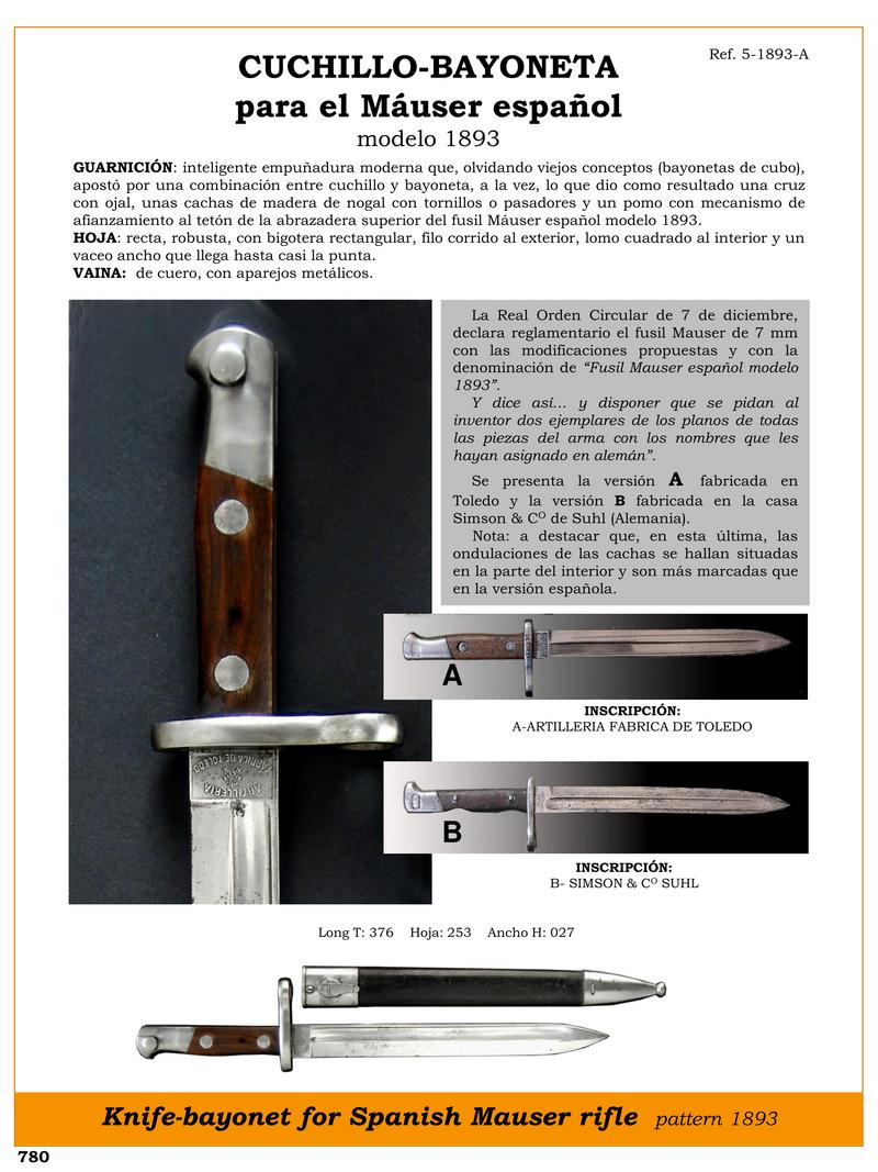 cuchillo bayoneta para el mauser espaol modelo 1893 jpg 1753441879 1753442414 - Coltello-Bajonetta Mauser 1893: Design Innovativo e Funzionale