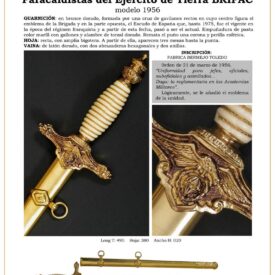 daga oficiales suboficiales y asimilados paracaidistas del ejrcito de tierra bripac modelo 1956 jpg 1752318570 1752319231 275x275 - Sciabola per Ufficiali Ingegneri: Design Unico 1890