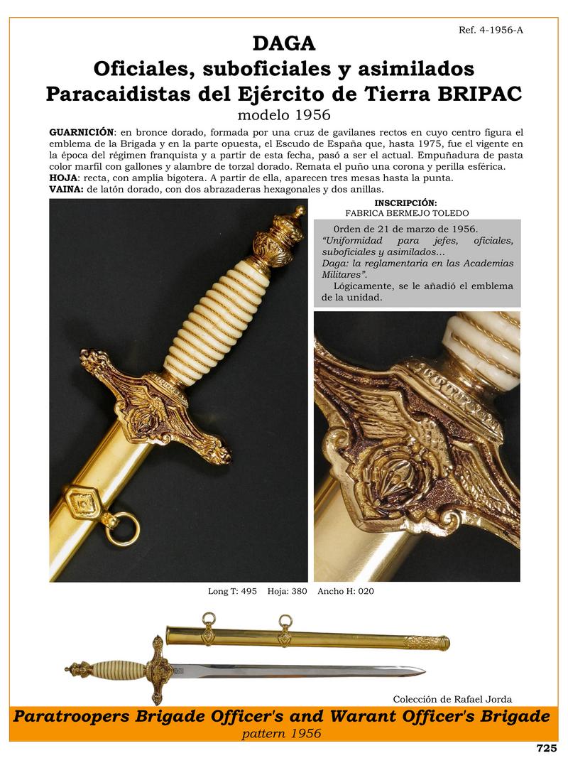 daga oficiales suboficiales y asimilados paracaidistas del ejrcito de tierra bripac modelo 1956 jpg 1752318570 1752319231 - Pugnale Paracadutisti 1956: Design Iconico ed Esclusivo