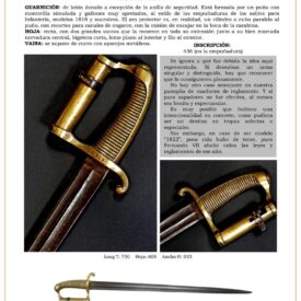 espada bayoneta para carabina de zapadores modelo 1822 jpg 1752512968 1752513636 275x275 - Spada Ufficiale di Fanteria 1822: Storia e Design Unico