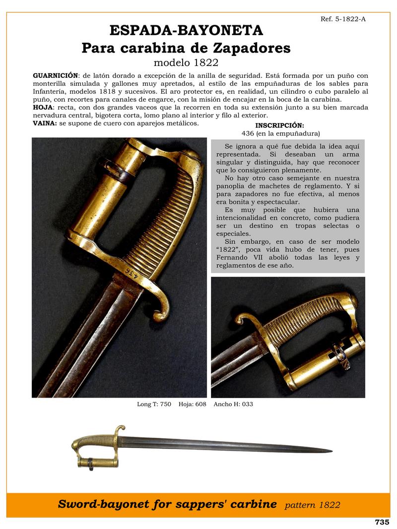 espada bayoneta para carabina de zapadores modelo 1822 jpg 1752512968 1752513636 - Sciabola-Bayonetta 1822: Design Unico Per Carabina da Genieri
