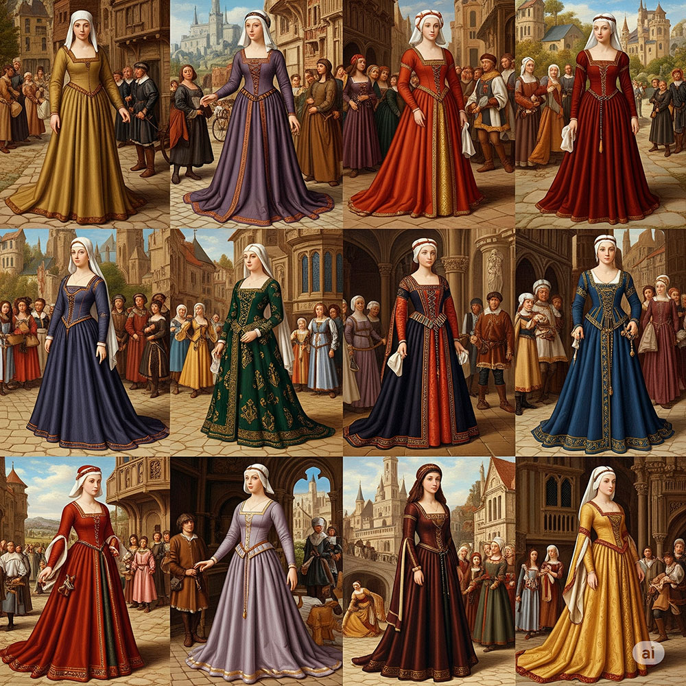 gonne medievali un viaggio attraverso la storia e leleganza - Gonne Medievali: Un Viaggio Attraverso la Storia e l’Eleganza