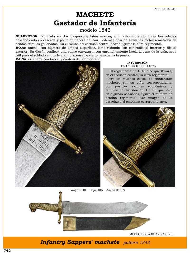 machete jpg 1752685832 1752686460 - Machete Spaccifogli d'Infanteria Modello 1843: Storia e Dettagli