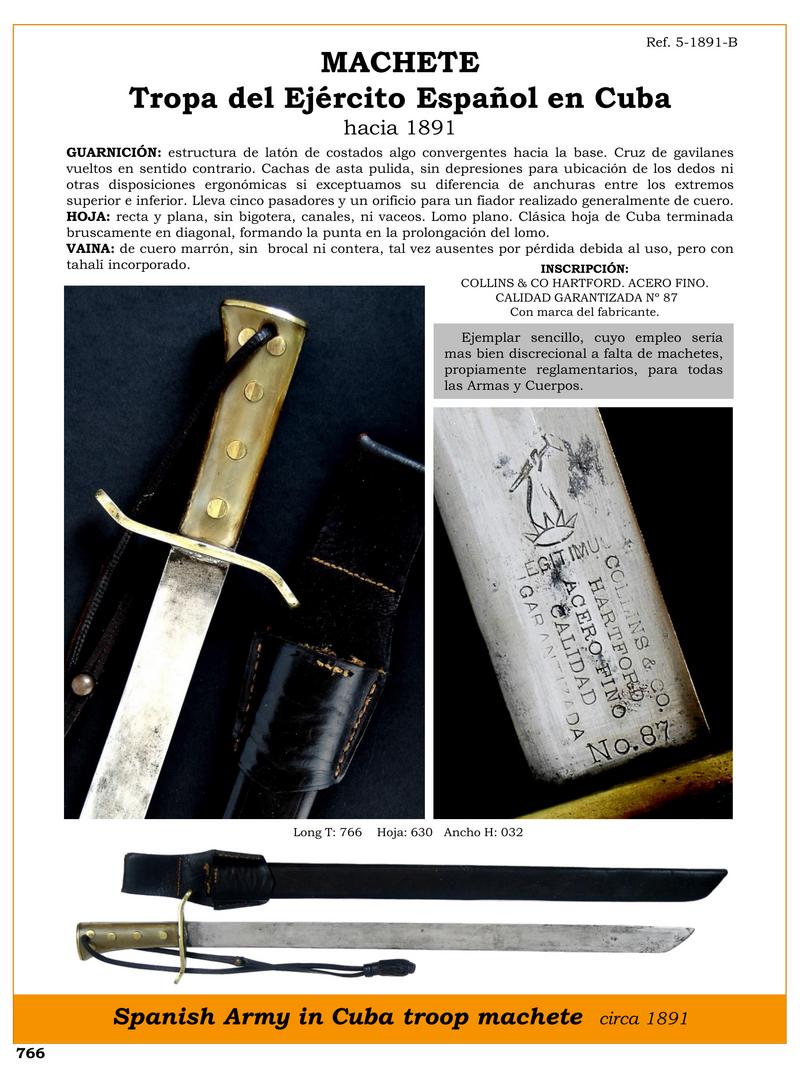 machete jpg 1753182566 1753183221 - Machete dell’Esercito Spagnolo a Cuba: Storia e Dettagli Affascinanti
