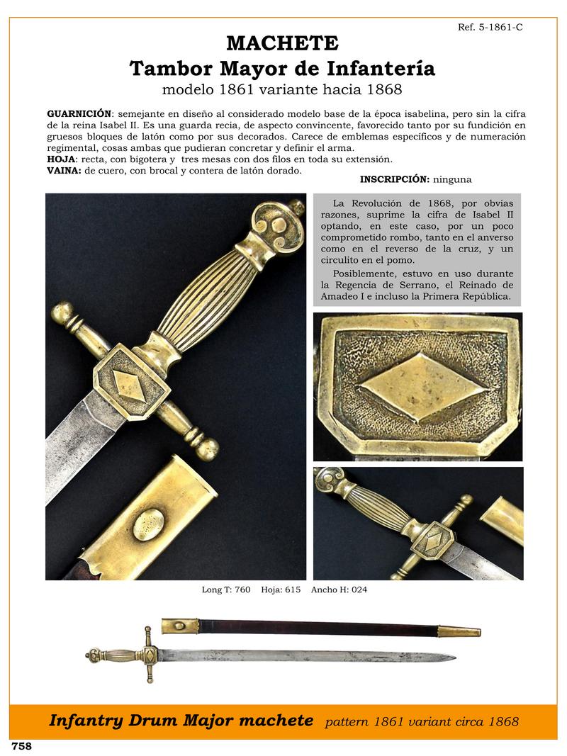 machete tambor mayor de infantera modelo 1861 variante hacia 1868 jpg 1753009767 1753010419 - Machete Del Tamburo Maggiore: Storia E Dettagli Unici
