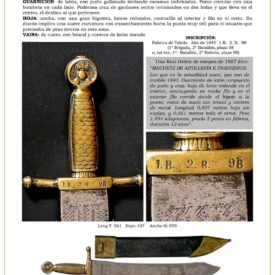 machete tropa de artillera e ingenieros modelo 1843 jpg 1752642571 1752643223 275x275 - Machete Spendaccione di Fanteria: Un Gioiello del 1843