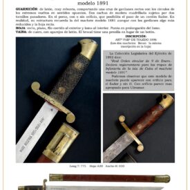 machete tropa de infantera ejrcito espaol en cuba modelo 1891 jpg 1753160967 1753161624 275x275 - Saber Storico del 1872: Un Omaggio Militare a Cuba