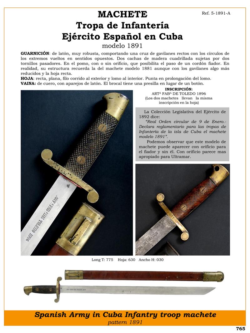 machete tropa de infantera ejrcito espaol en cuba modelo 1891 jpg 1753160967 1753161624 - Machete Modello 1891: L'Icona dell'Esercito Spagnolo a Cuba