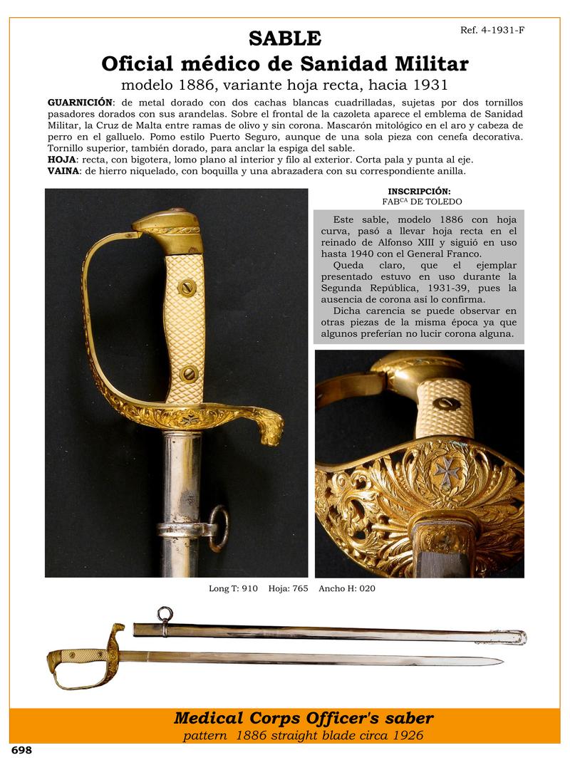 sable jpg 1751756965 1751757305 - Sciabola Medica della Sanità Militare: Storia e Dettagli Unici