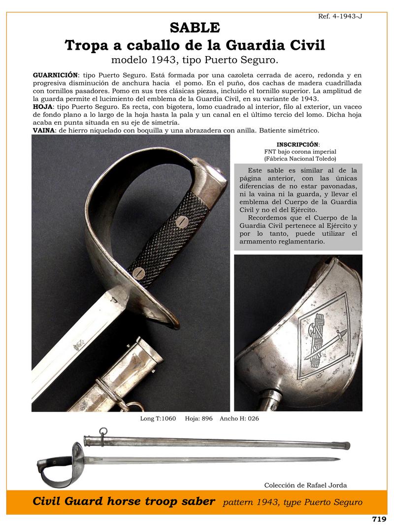 sable jpg 1752188965 1752189617 - Sciabola della Guardia Civil Modello 1943: Design e Dettagli Esclusivi