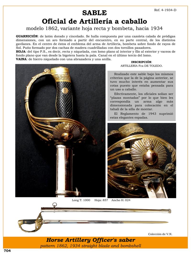 sable oficial de artillera a caballo jpg 1751886565 1751886914 - Sciabola da Artiglieria a Cavallo: Eleganza e Funzionalità