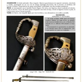 sable oficial del cuerpo jurdico modelo 1908 variante 1926 plateada y hoja recta jpg 1751584167 1751584498 275x275 - Spada da Cintura Guardia Civile: Eleganza e Tradizione Storica