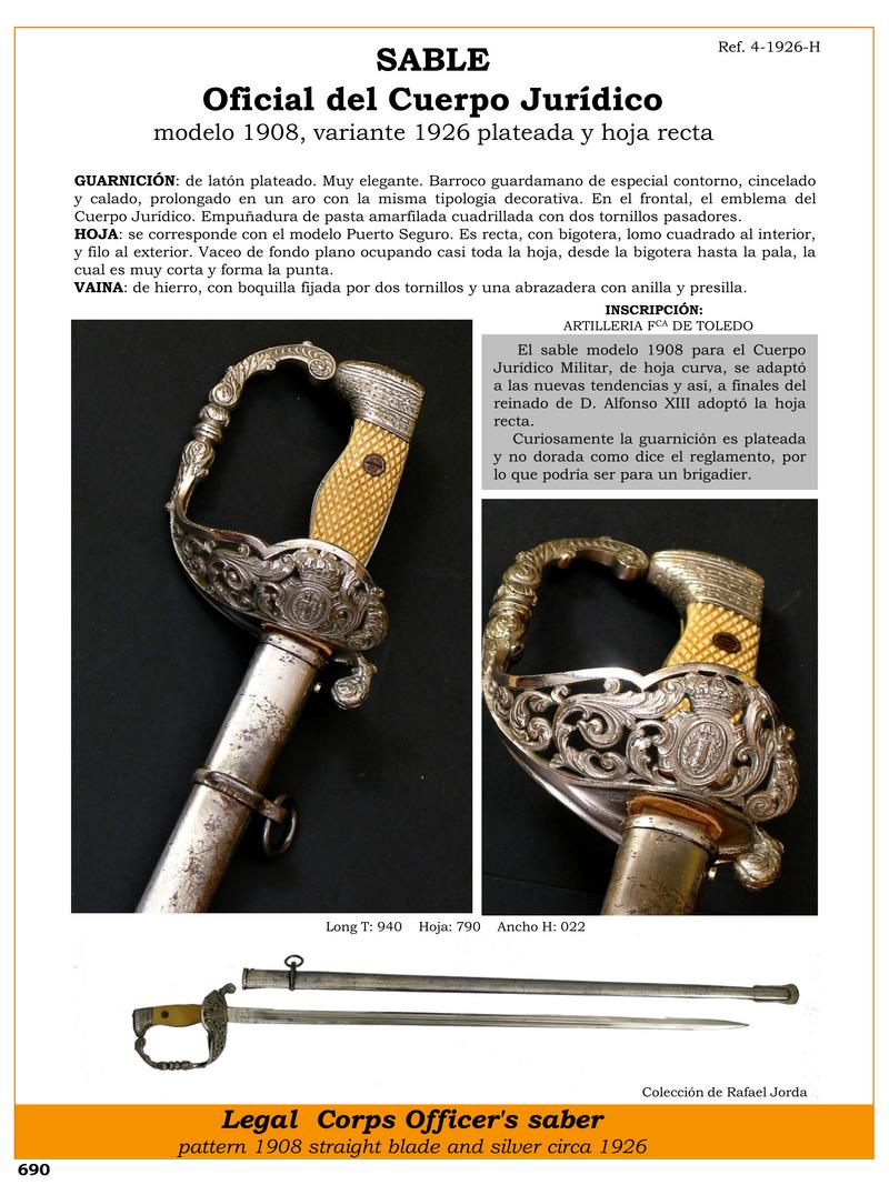 sable oficial del cuerpo jurdico modelo 1908 variante 1926 plateada y hoja recta jpg 1751584167 1751584498 - Sciabola Legale Militare 1908: Eleganza e Tradizione in Argento