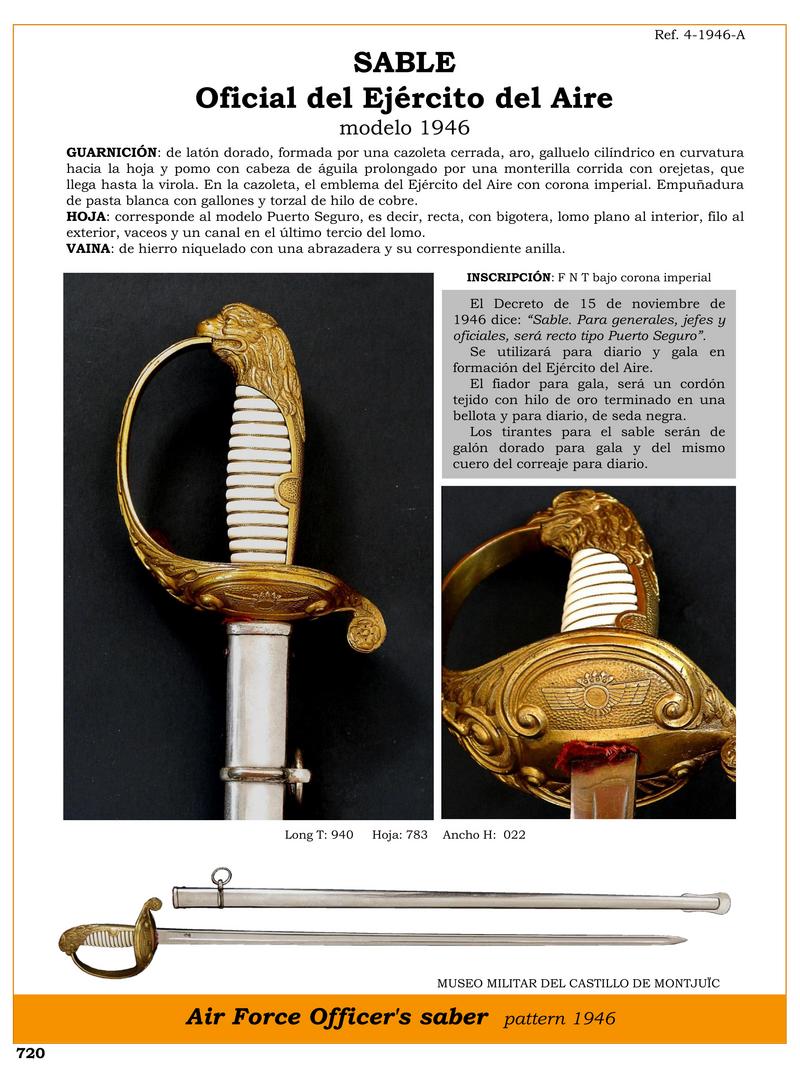 sable oficial del ejrcito del aire modelo 1946 jpg 1752210570 1752211228 - Sciabola Ufficiale dell'Esercito dell'Aria 1946: Design Eccezionale