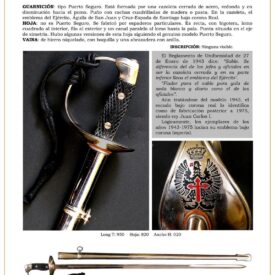 sable suboficial del ejrcito de tierra modelo 1943 tipo puerto seguro jpg 1752145768 1752146332 275x275 - Sciabola Ufficiale dell'Esercito dell'Aria 1946: Design Eccezionale