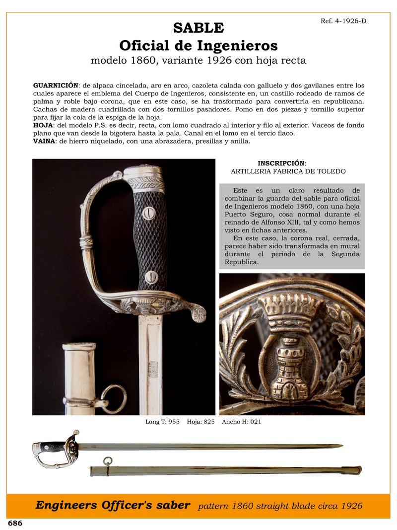 sabre oficial de ingenieros modelo 1860 variante 1926 con hoja rectra jpg 1751497766 1751498124 - Sciabola Ufficiale degli Ingegneri: Patrimonio Storico e Stile Elegante