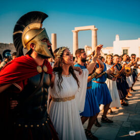 feste greche e spartane tradizione mitologia e celebrazione nel mondo antico e moderno 275x275 - Pettorali e corazze: l'evoluzione, i tipi e l'arte di proteggere il busto nelle armature