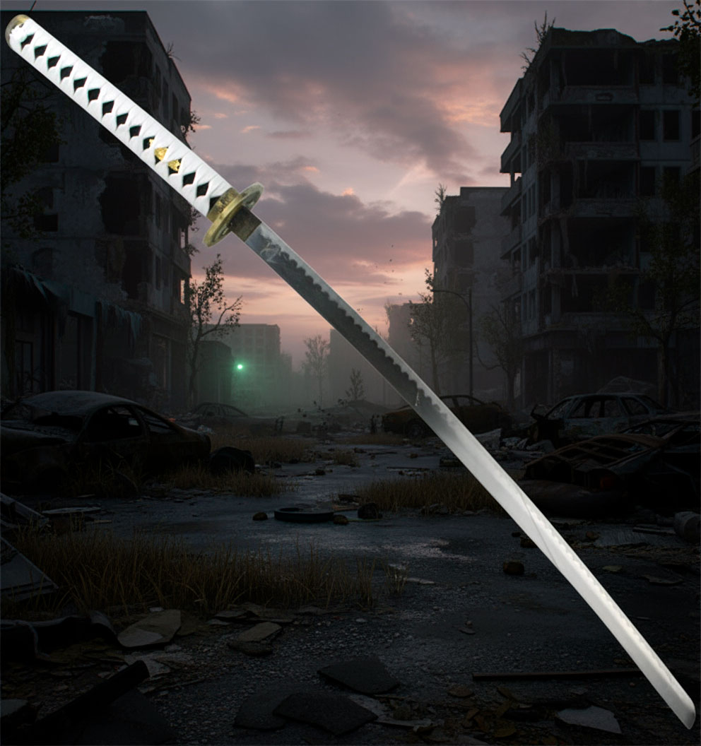 la katana di michonne storia simbolismo e la replica che perdura nellapocalisse - La katana di Michonne: storia, simbolismo e la replica che perdura nell'apocalisse