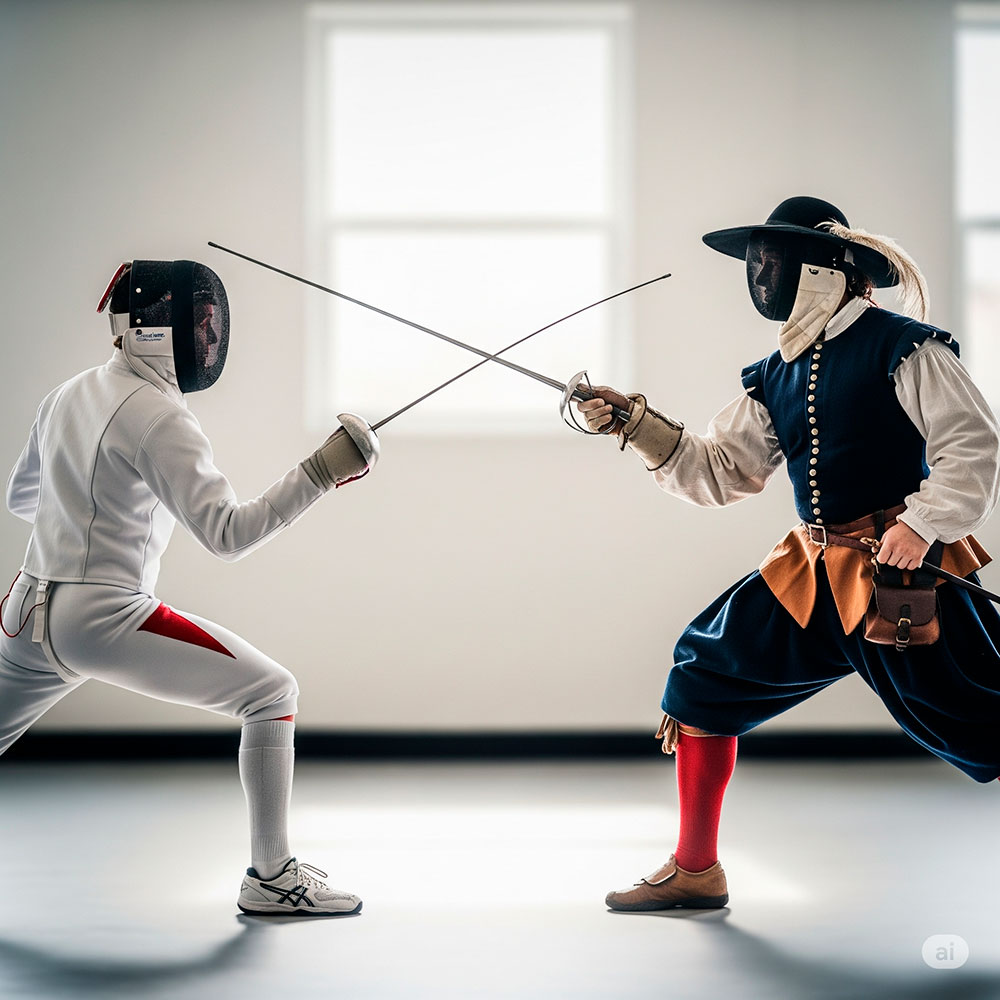 scherma sportiva vs scherma storica guida per capire le loro differenze - Scherma Sportiva vs. Scherma Storica: Guida per Capire le Loro Differenze
