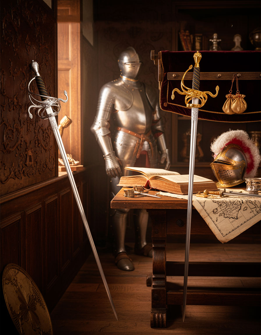 spade del rinascimento storia tipologie e larte di forgiare la lama perfetta - Spade del Rinascimento: storia, tipologie e l'arte di forgiare la lama perfetta