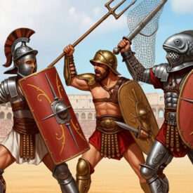 tipi di gladiatori romani armi tattiche e la storia dietro larena 275x275 - Elmi vichinghi: realtà storica, tipi e come separare mito da evidenza archeologica