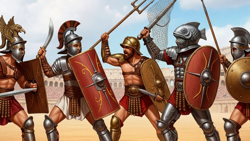 tipi di gladiatori romani armi tattiche e la storia dietro larena - Tipi di gladiatori romani: armi, tattiche e la storia dietro l'arena