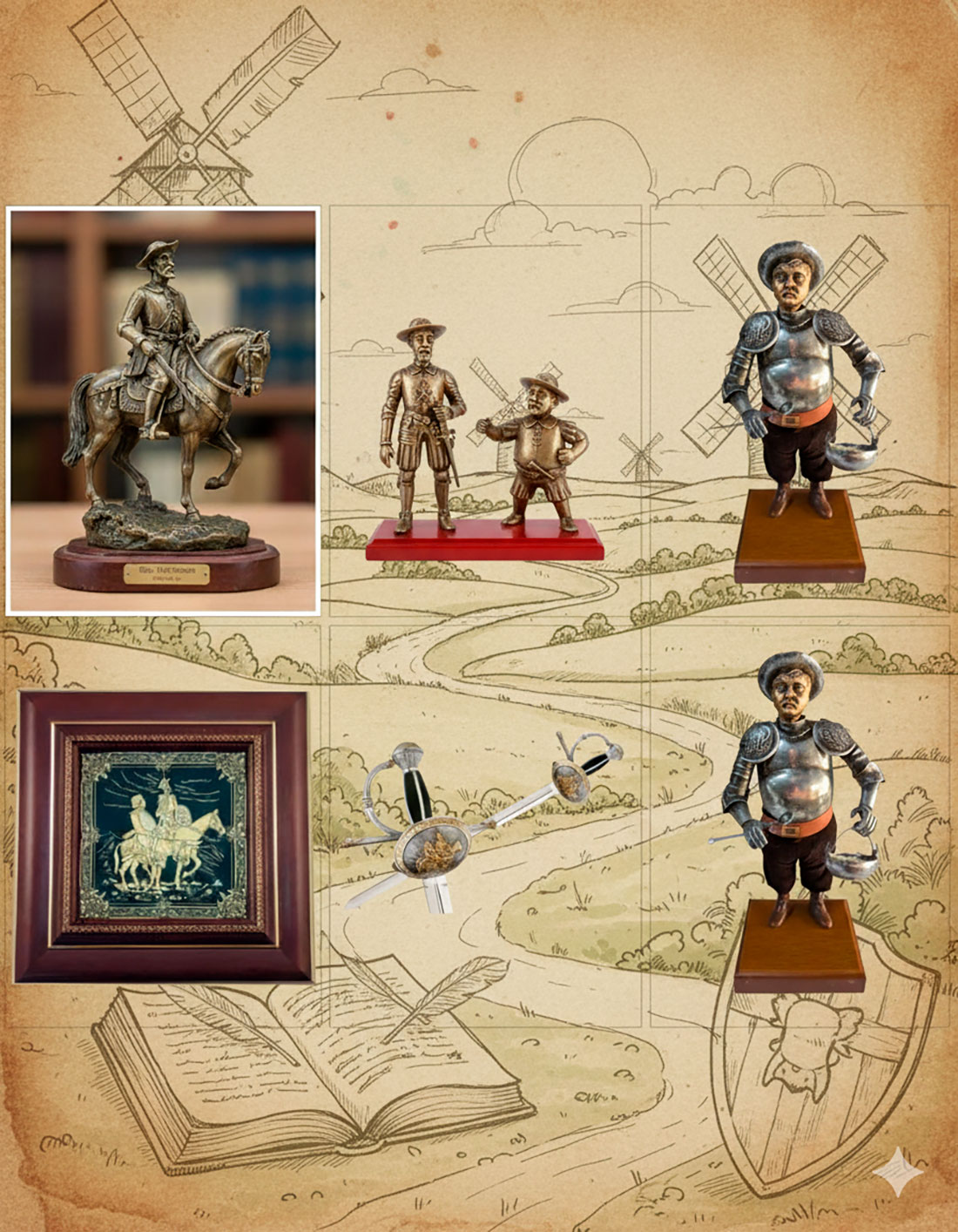 figure decorative di don chisciotte e sancho panza storia design e come integrarle nel tuo spazio - Figure decorative di Don Chisciotte e Sancho Panza: storia, design e come integrarle nel tuo spazio