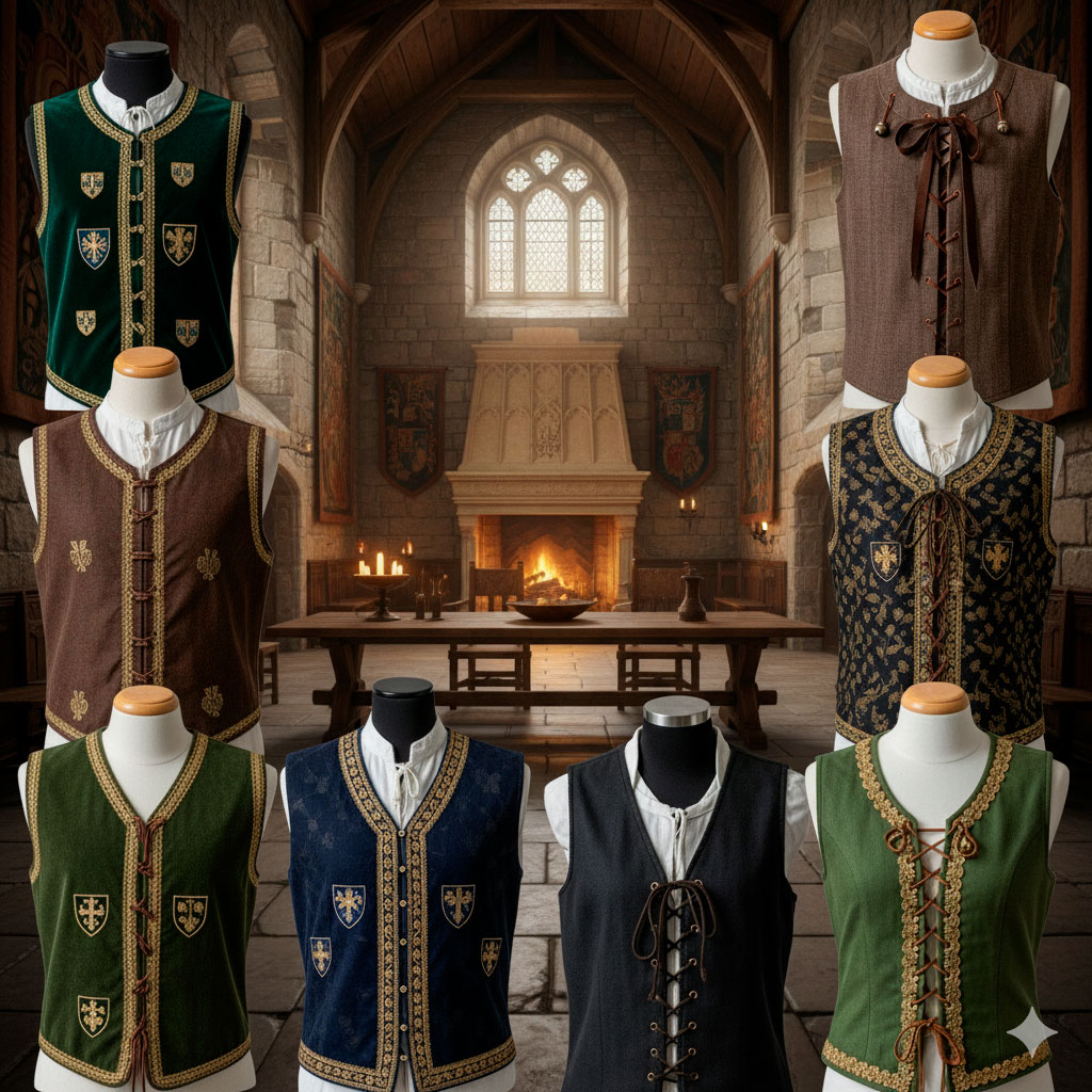 gilet medievali storia stili e come scegliere il gilet perfetto - Gilet medievali: storia, stili e come scegliere il gilet perfetto