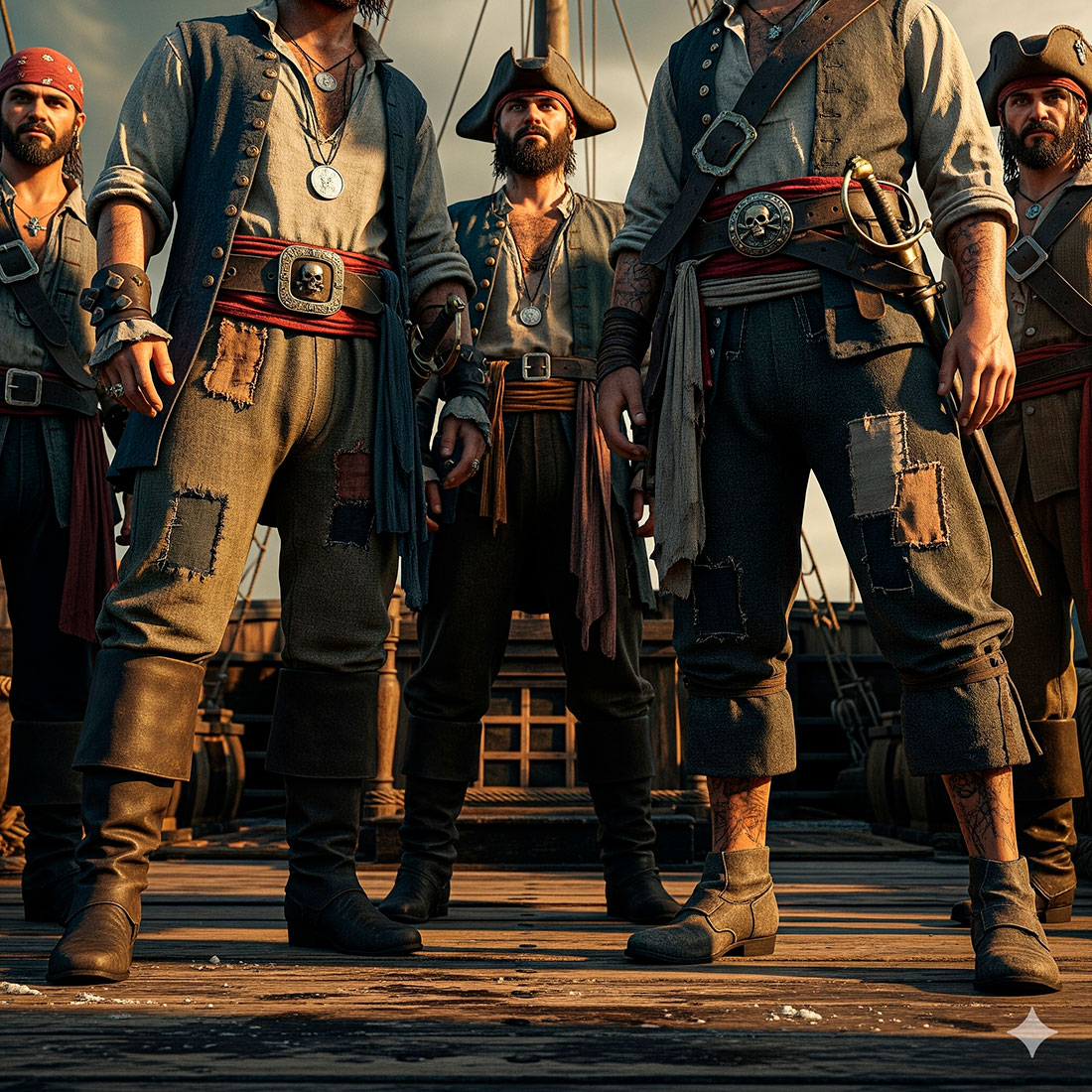 pantaloni pirata autentici storia tessuti e come scegliere il tuo modello ideale - Pantaloni pirata autentici: storia, tessuti e come scegliere il tuo modello ideale