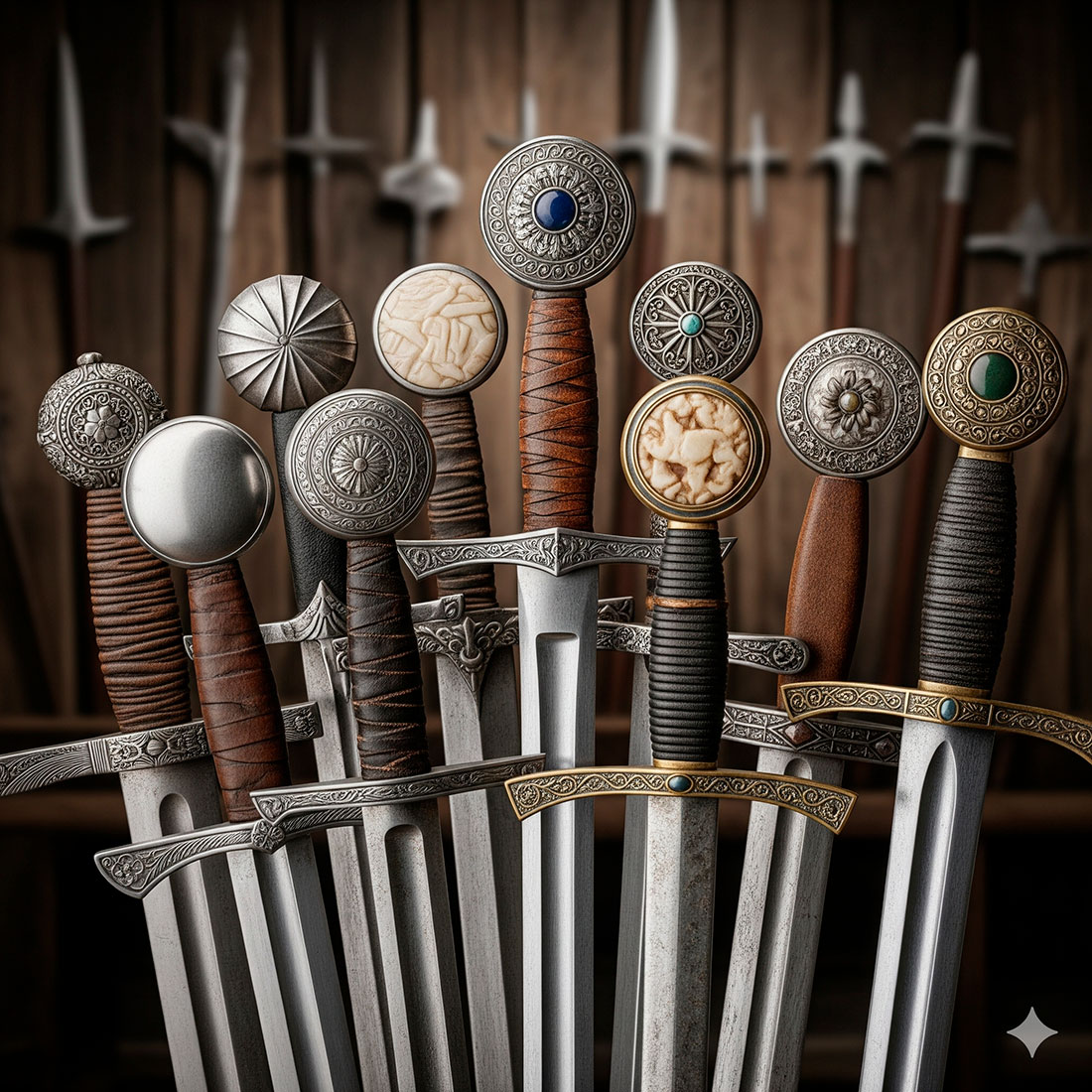 spade con pomolo a disco storia tipologia e guida per comprenderne il design e lequilibrio - Spade con pomolo a disco: storia, tipologia e guida per comprenderne il design e l'equilibrio