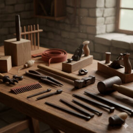 strumenti degli artigiani medievali forgiatura falegnameria e tecniche che hanno forgiato il medioevo 275x275 - Fucina e Materiali delle Spade dei Vichinghi: Mito o Realtà Storica?