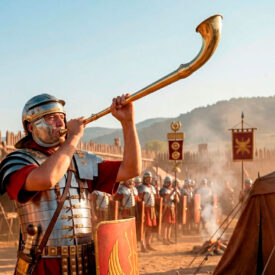 Lorica Segmentata: L'Armatura Iconica della Legione Romana Svelata lituus romano 275x275 - Lorica Segmentata: L'Armatura Iconica della Legione Romana Svelata