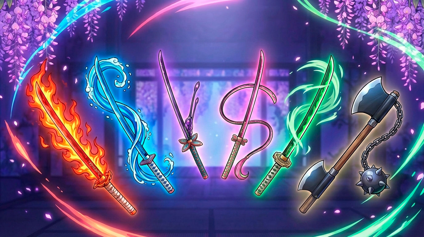 katanas de los pilares demon slayer colores y habilidades unicas - Katanas de los Pilares Demon Slayer: Colores y habilidades únicas