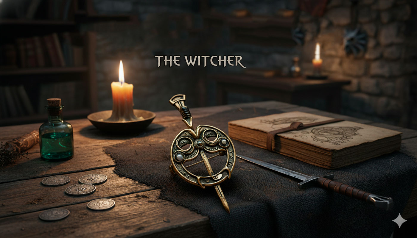 la spilla di renfri e il design della spada dacciaio di netflix - La spilla di Renfri e il design della spada d'acciaio di Netflix